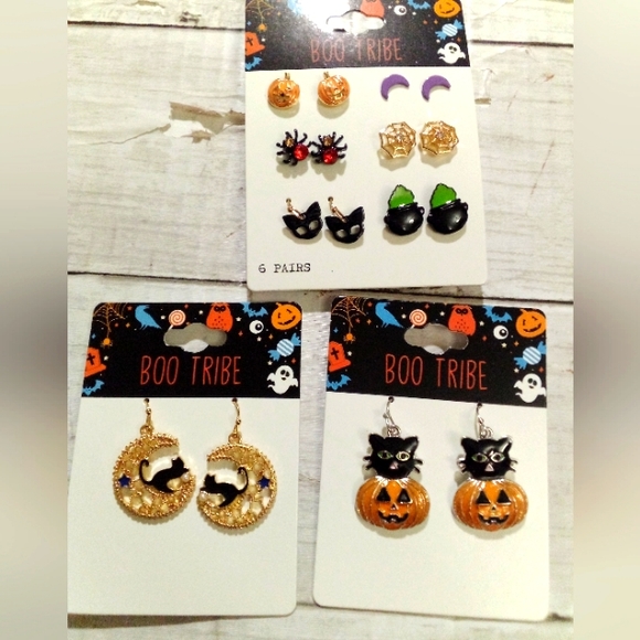 🎃HALLOWEEN EARRINGS SET NEW JEWELRY HOLIDAY COSTUME ACCESSORIES - Picture 1 of 6